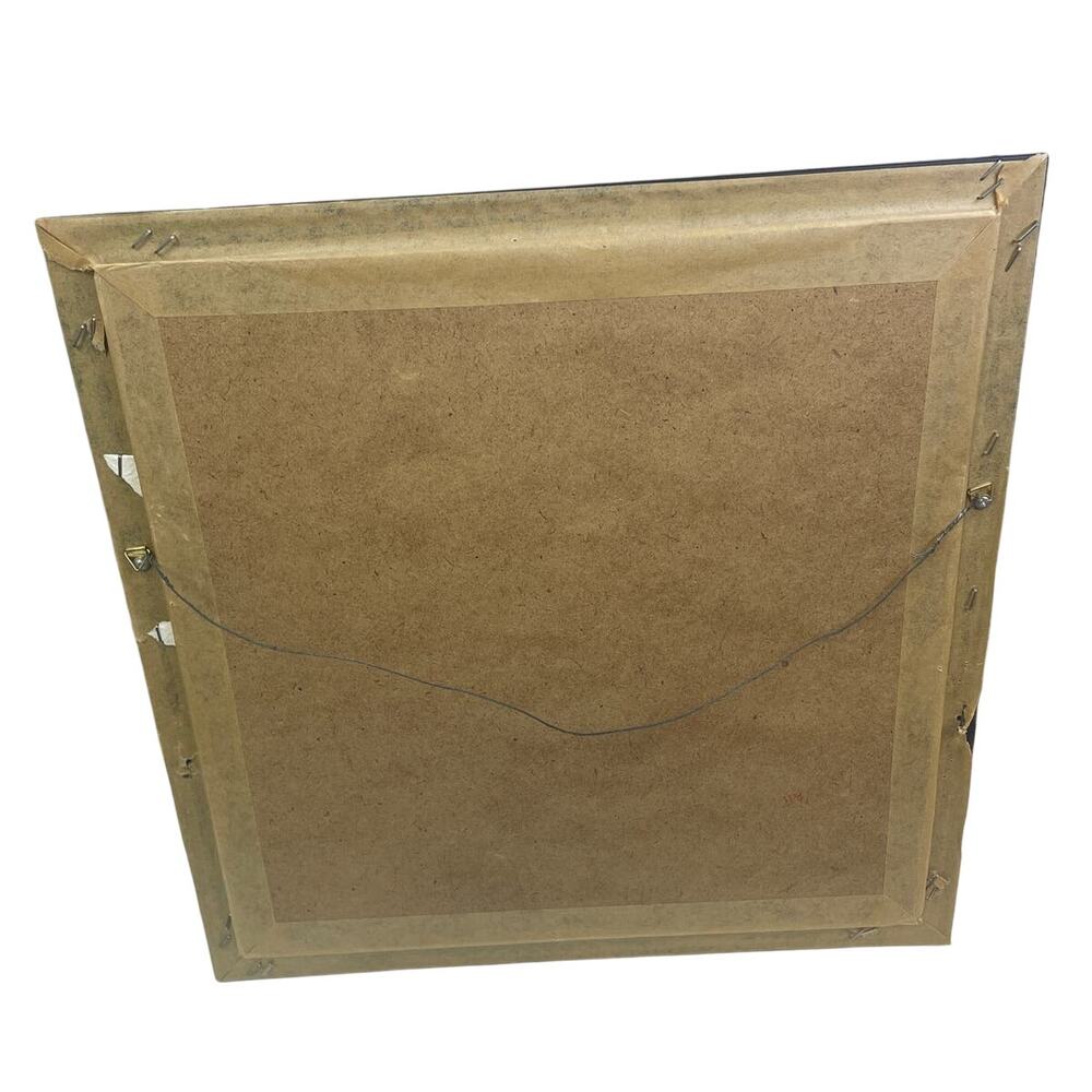 Rustic Flower Pansy Hyacynth Violet Square Matted Framed Wall Art Artwork Pair - Picture 4 of 7